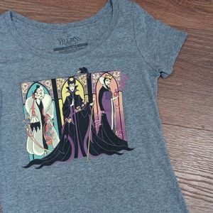DISNEY VILLAINS CAP SLEEVE tshirt.   #5266